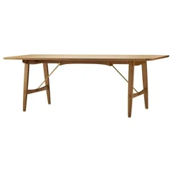 Carl Hansen & Søn BM1160 Hunt Hunting sman dining table, oiled oak - brass