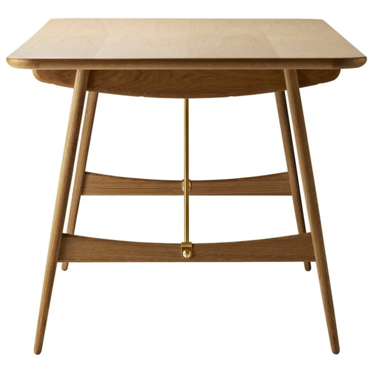 Carl Hansen & Søn BM1160 Hunt Hunting sman dining table, oiled oak - brass
