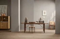 Carl Hansen & Søn BM1160 Hunting dining table, oiled walnut - steel