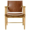 Carl Hansen & Søn BM1106 Huntsman chair, oiled oak - cognac leather - brass