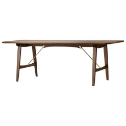 Carl Hansen & Søn BM1160 Hunting dining table, oiled walnut - brass