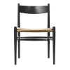 Carl Hansen & Søn CH36 chair, black - natural cord