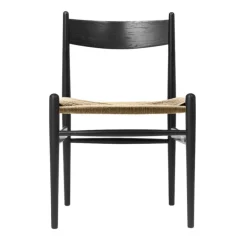 Carl Hansen & Søn CH36 chair, black - natural cord