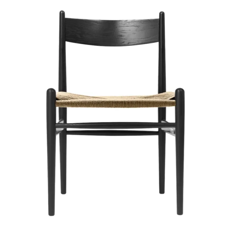 Carl Hansen & Søn CH36 chair, black - natural cord