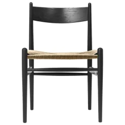 Carl Hansen & Søn CH36 chair, black - natural cord