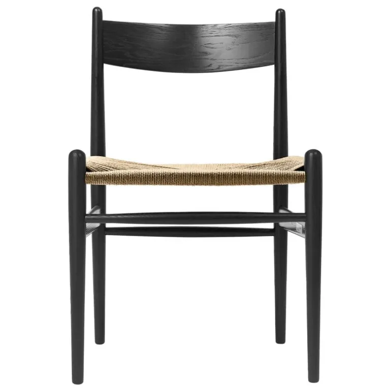 Carl Hansen & Søn CH36 chair, black - natural cord