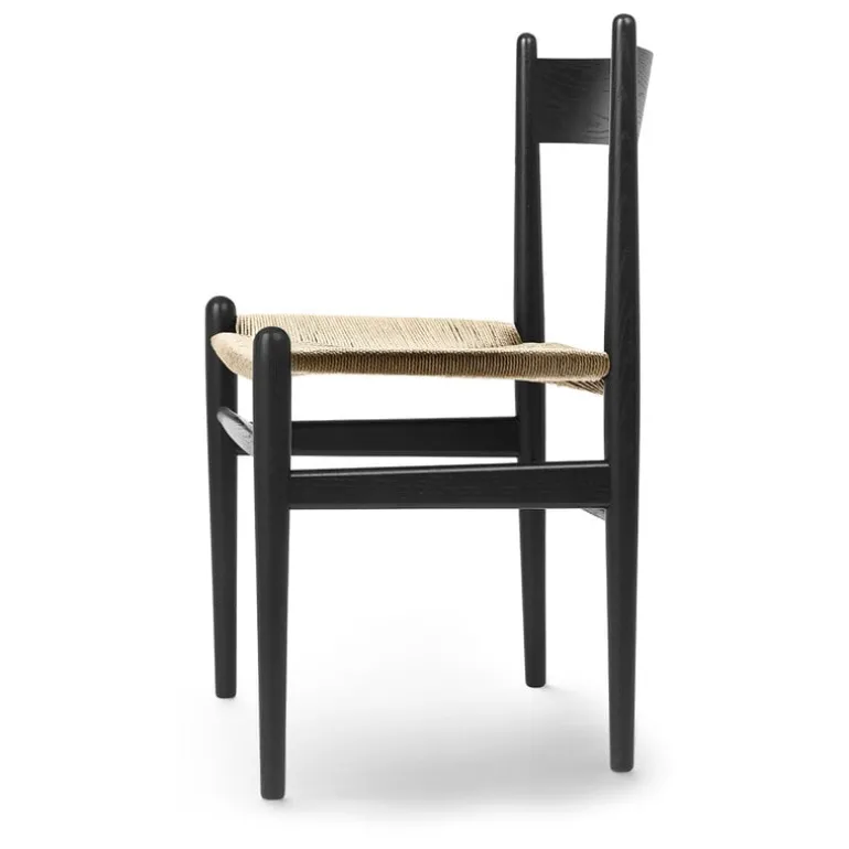 Carl Hansen & Søn CH36 chair, black - natural cord