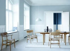 Carl Hansen & Søn CH26 chair, oiled oak and walnut - natural cord