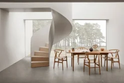 Carl Hansen & Søn CH327 dining table, teak - oak