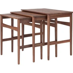 Carl Hansen & Søn CH004 Nesting Tables, oiled walnut