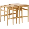 Carl Hansen & Søn CH004 Nesting Tables, oiled oak