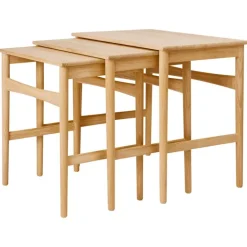 Carl Hansen & Søn CH004 Nesting Tables, oiled oak