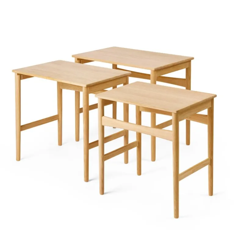 Carl Hansen & Søn CH004 Nesting Tables, oiled oak