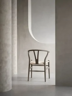 Carl Hansen & Søn CH24 Wishbone chair, soft slate - natural cord