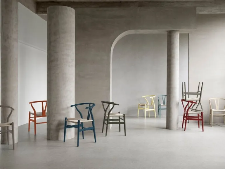 Carl Hansen & Søn CH24 Wishbone chair, soft clay - natural cord