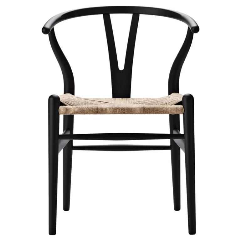 Carl Hansen & Søn CH24 Wishbone chair, black oak - natural cord