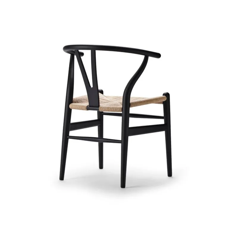 Carl Hansen & Søn CH24 Wishbone chair, black oak - natural cord