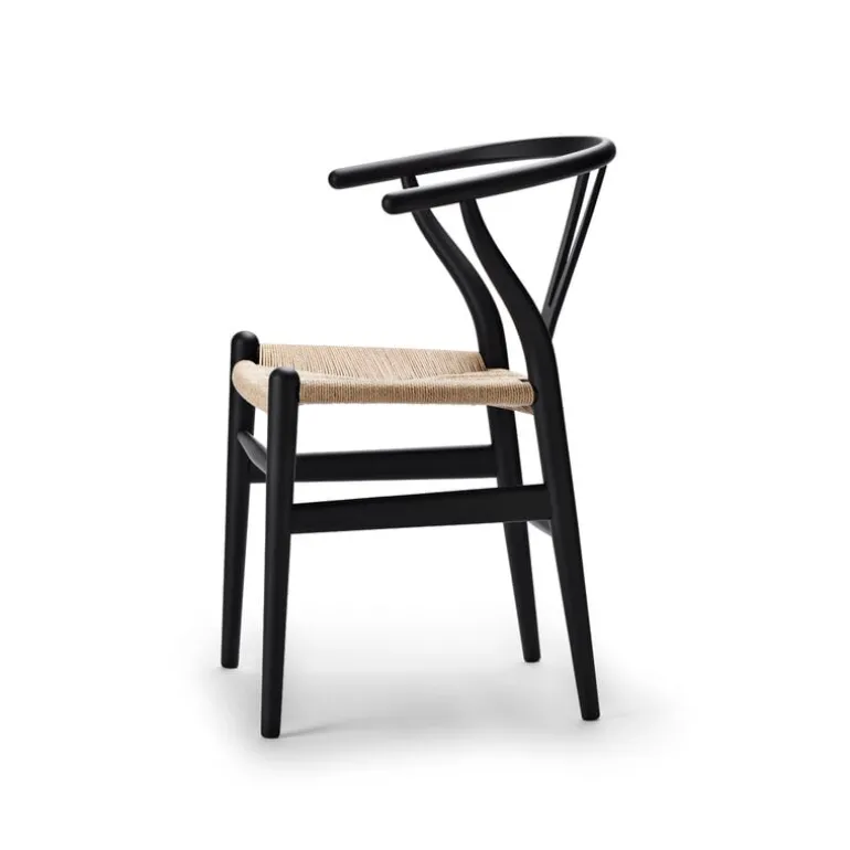 Carl Hansen & Søn CH24 Wishbone chair, black oak - natural cord