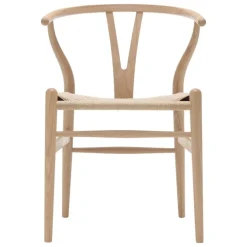 Carl Hansen & Søn CH24 Wishbone chair, white oiled oak - natural cord