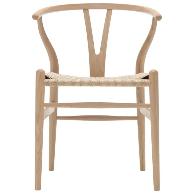 Carl Hansen & Søn CH24 Wishbone chair, white oiled oak - natural cord