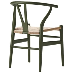 Carl Hansen & Søn CH24 Wishbone chair, soft seaweed - natural cord