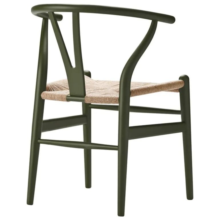 Carl Hansen & Søn CH24 Wishbone chair, soft seaweed - natural cord