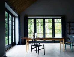 Carl Hansen & Søn CH24 Wishbone chair, black beech - black cord