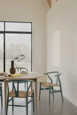 Carl Hansen & Søn CH24 Wishbone chair, soft pewter - natural cord