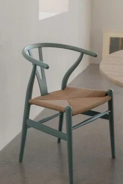 Carl Hansen & Søn CH24 Wishbone chair, soft pewter - natural cord