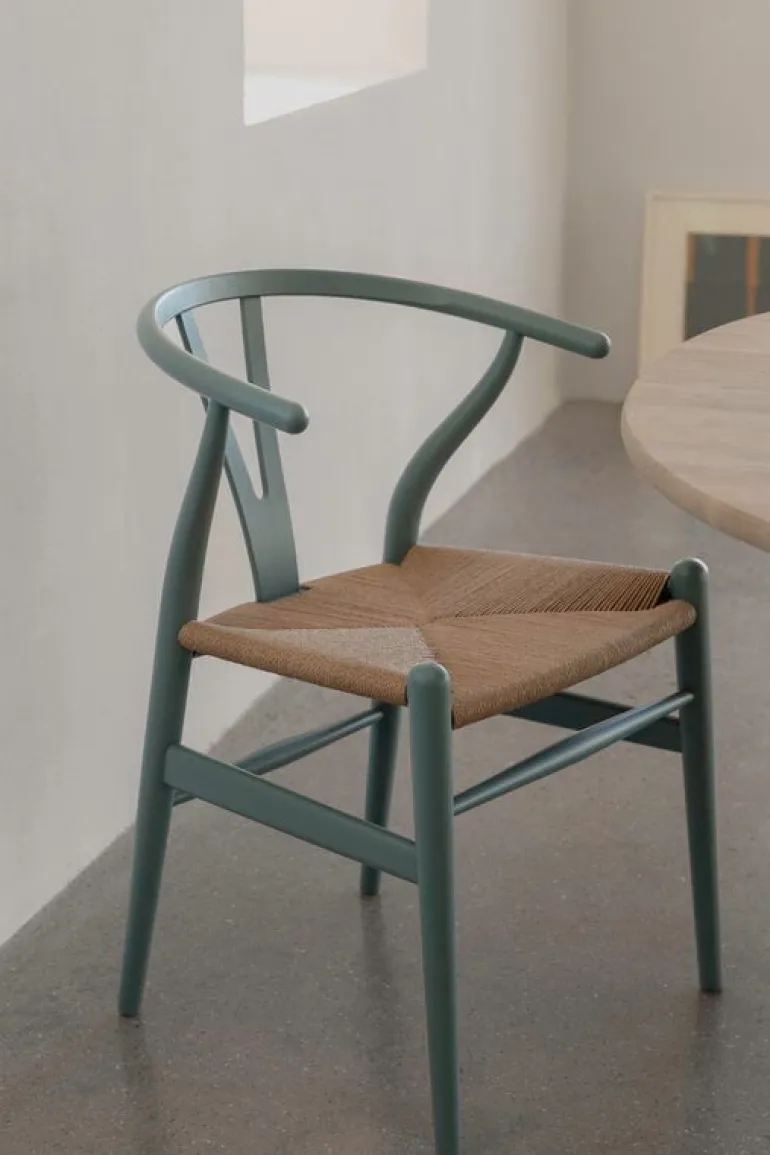 Carl Hansen & Søn CH24 Wishbone chair, soft pewter - natural cord