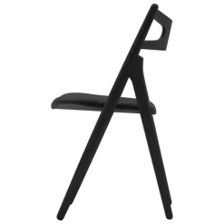 Carl Hansen & Søn CH29P chair, black oak- black leather Loke 7150