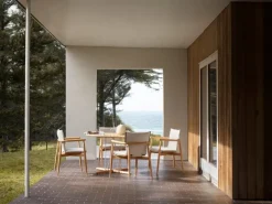 Carl Hansen & Søn Embrace E008 dining chair cushion, Agora Life Oat