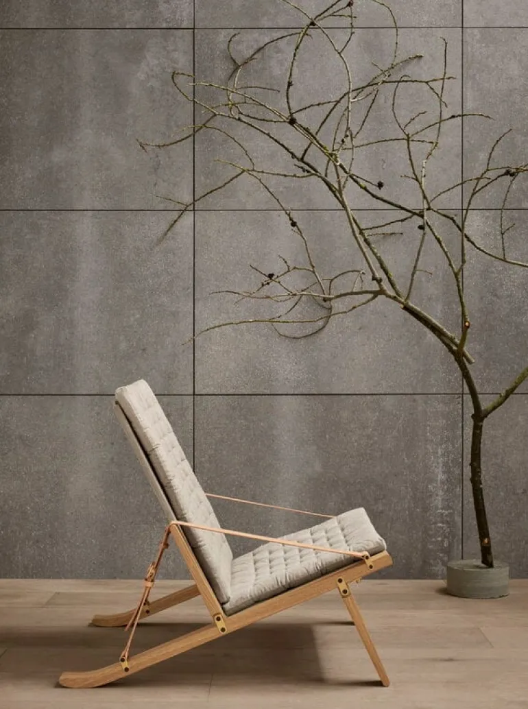 Carl Hansen & Søn FK11 Plico chair, oiled oak - natural linen