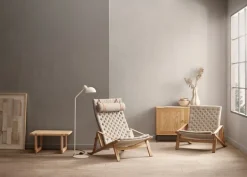 Carl Hansen & Søn FK11 Plico chair, oiled oak - natural linen