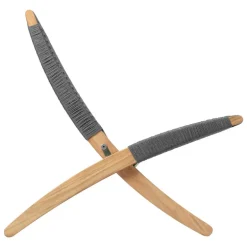 Carl Hansen & Søn MG501 Cuba outdoor lounge chair, teak - Charcoal 1402