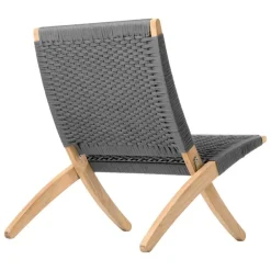Carl Hansen & Søn MG501 Cuba outdoor lounge chair, teak - Charcoal 1402