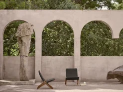 Carl Hansen & Søn MG501 Cuba outdoor lounge chair, teak - Charcoal 1402