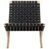 Carl Hansen & Søn MG501 Cuba lounge chair, oiled oak - black webbing