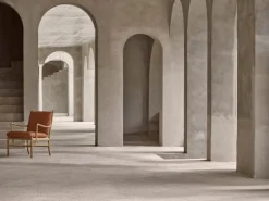 Carl Hansen & Søn OW149 Colonial lounge chair, oiled oak - cognac leather Sif 95