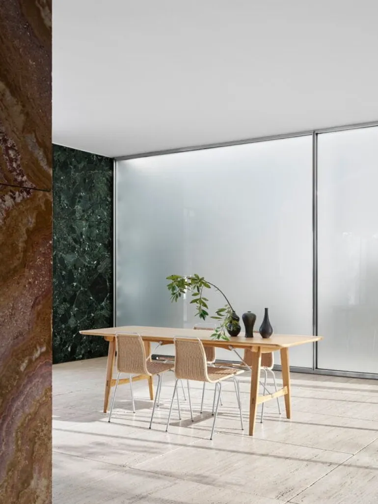 Carl Hansen & Søn PK1 chair, stainless steel - natural paper cord