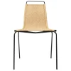 Carl Hansen & Søn PK1 chair, black steel - natural paper cord