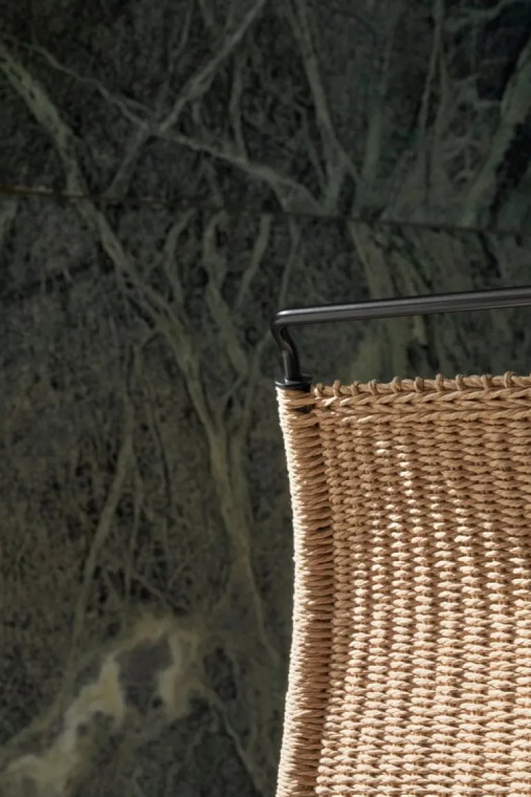 Carl Hansen & Søn PK1 chair, black steel - natural paper cord