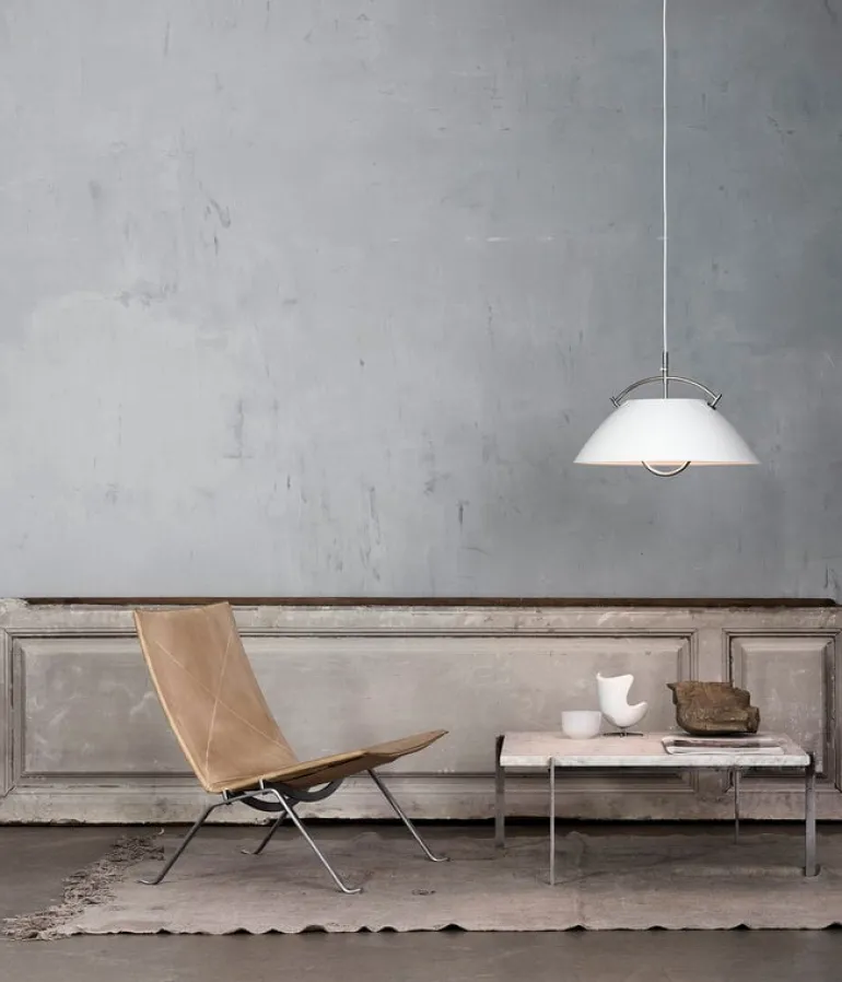 Carl Hansen & Søn Wegner pendant, white - nickel