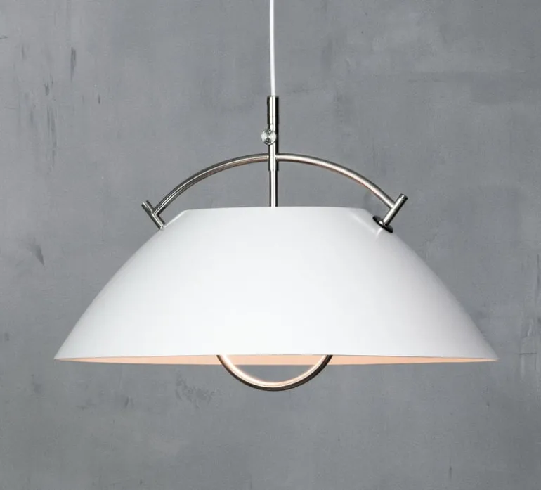 Carl Hansen & Søn Wegner pendant, white - nickel