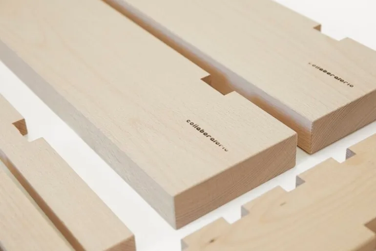 Collaboratorio Cubile 100 bed, beech