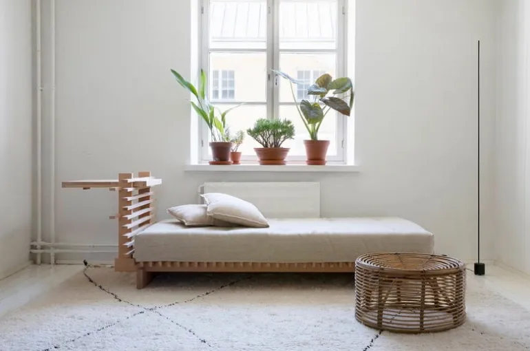 Collaboratorio Cubile 100 bed, beech