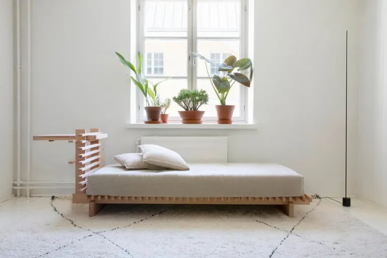 Collaboratorio Cubile 100 bed, beech