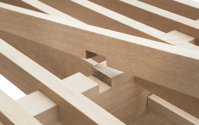 Collaboratorio Cubile 160 bed, oak