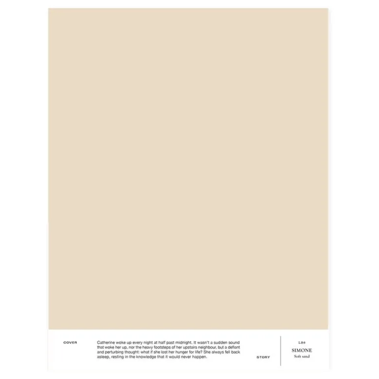 Cover Story Interior paint, 9 L, LB6 SIMONE - soft sand