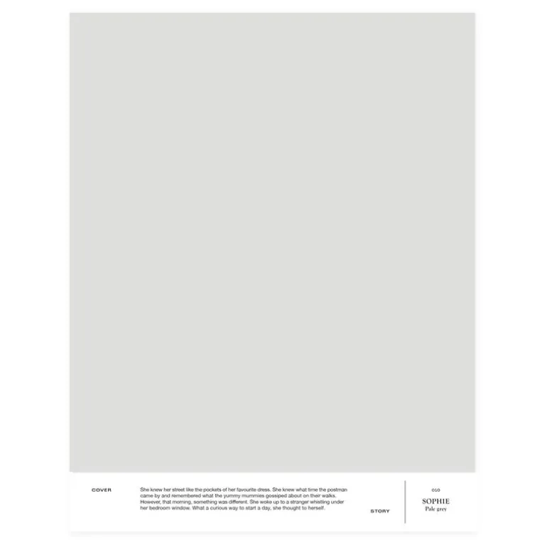 Cover Story Interior paint, 9 L, 010 SOPHIE - pale warm grey
